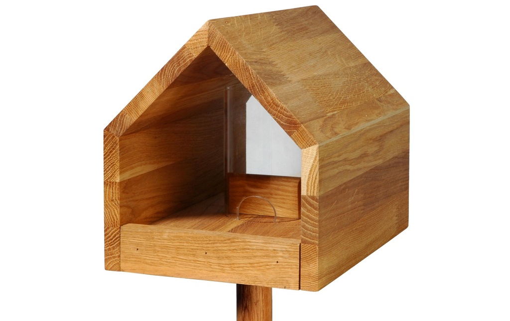 LUXUS-VOGELHAUS Mangeoire pour oiseaux Bauhaus I, 20.5 x 28 x 23.5 cm, bois