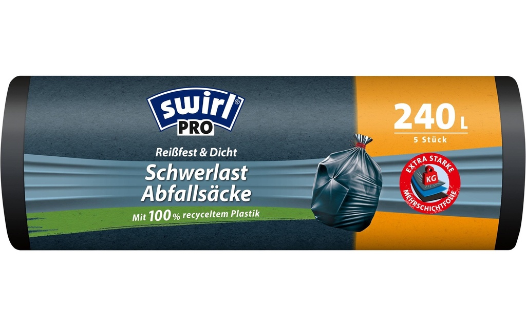 Swirl Sacs poubelle pour charges lourdes 240 l, 5 Pièce/s