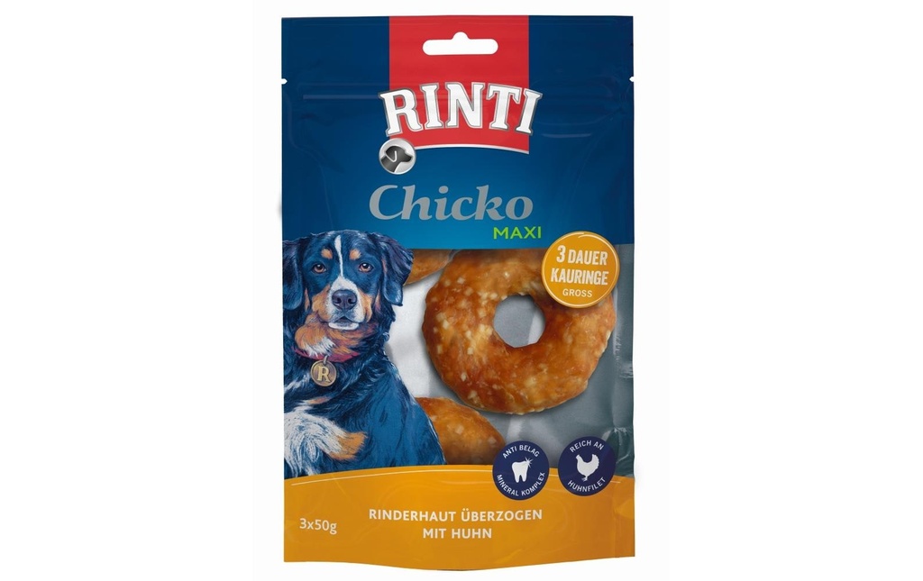 Rinti Friandise Maxi anneau d'attache permanent L, 3 x 50 g
