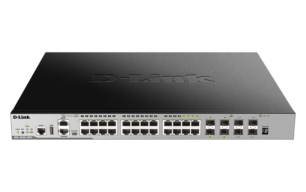 D-Link PoE+ Switch DGS-3630-28PC/SI/E 28 ports