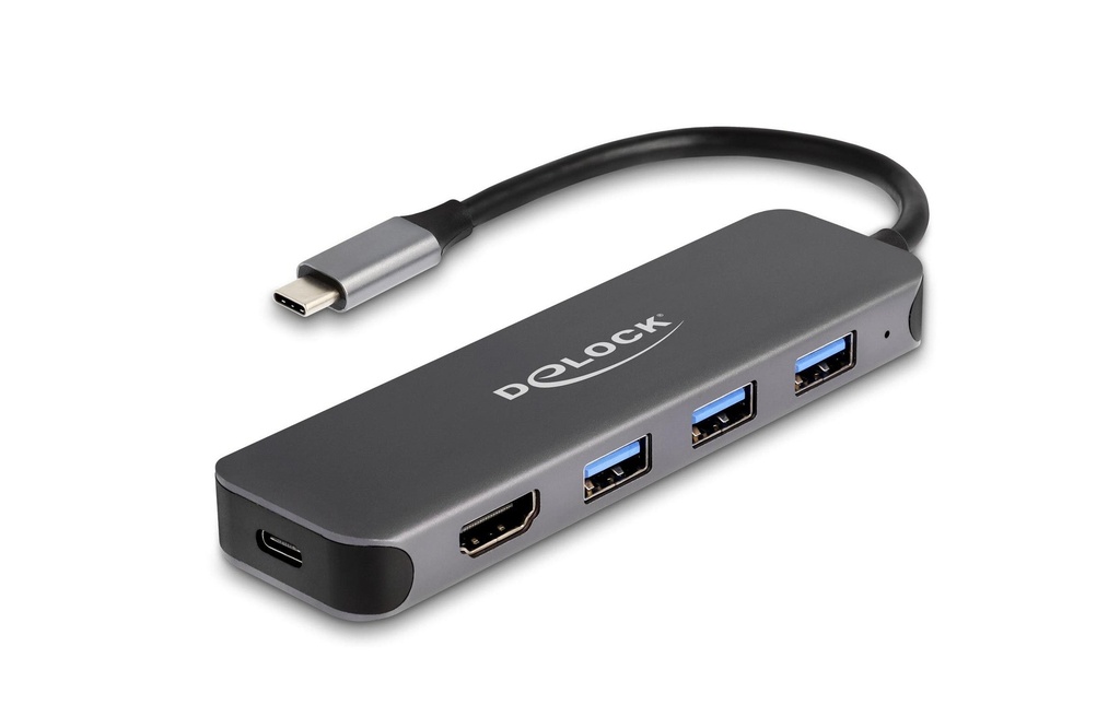 Delock Station d'accueil 3x 3.1 Typ-A + 1x HDMI 4K, PD