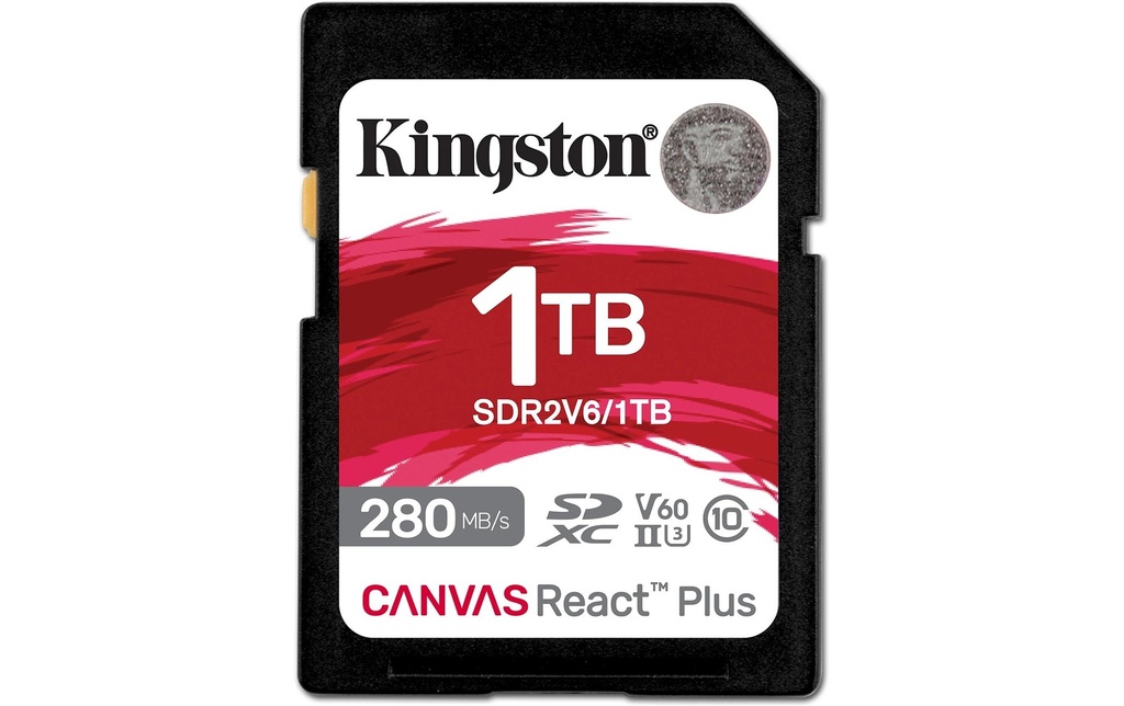 Kingston Carte SDXC Canvas React Plus V60 1000 GB