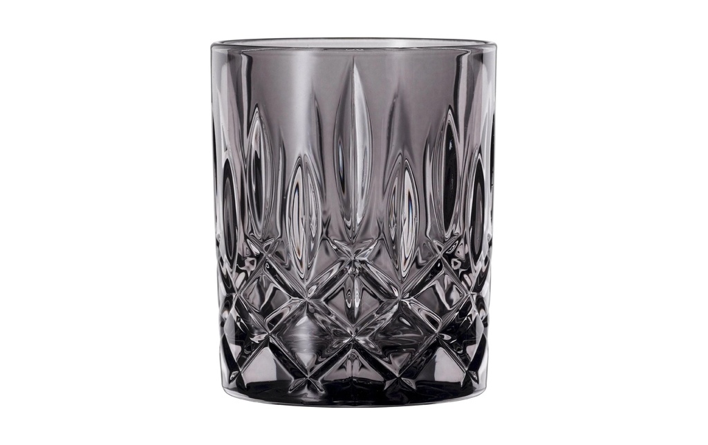 Nachtmann Verre à whisky NOBLESSE TUMBLER DA WHISKY, Gris fumé, 2 pièces