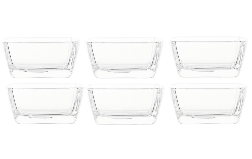 Montana Coupe Carre 7 x 7 cm, 6 Pièce/s, Transparent