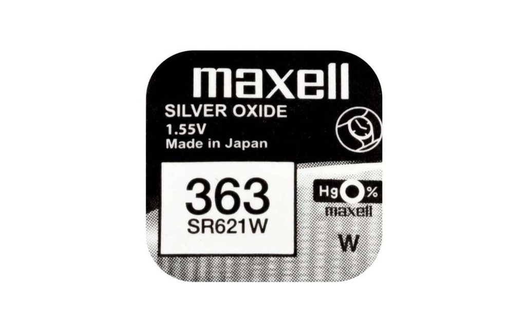 Maxell Europe LTD. Pile bouton 363 SR621W , 10 Pièce/s