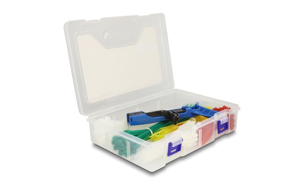 Delock Serre-câble Boîte d'assortiment avec outil de serrage 350 pièces