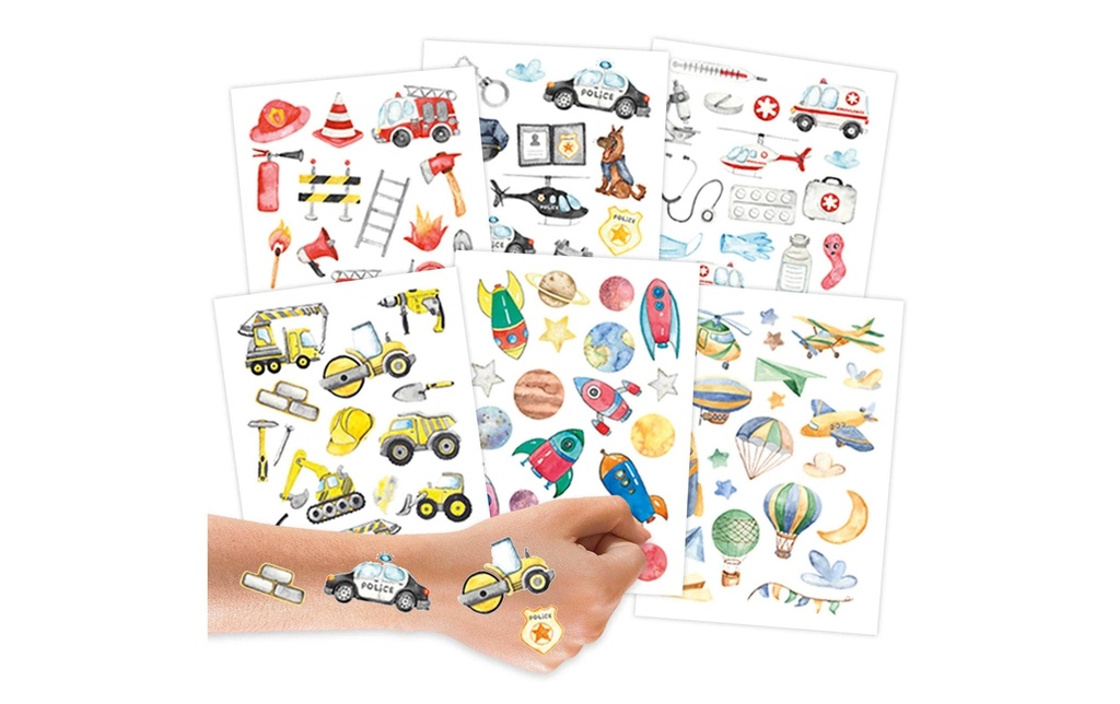 Papierdrachen Kits de tatouage Professions