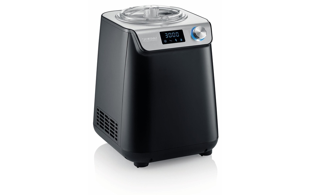Severin Machine à glace EZ 7407 1.2 l, Noir/Argenté