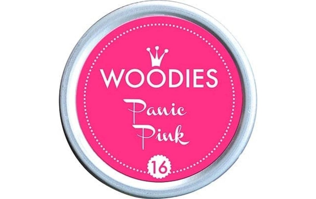 Woodies Tampon encreur 35 mm Panic Pink, 1 pièce