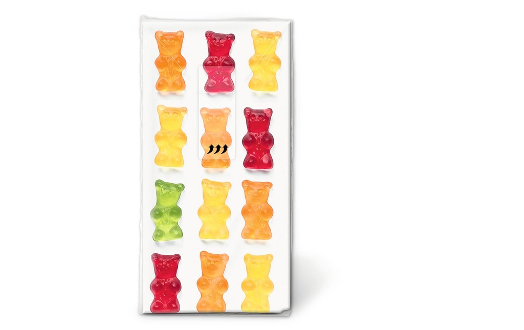 Paper + Design Mouchoirs Jelly babies 10 Pièce/s