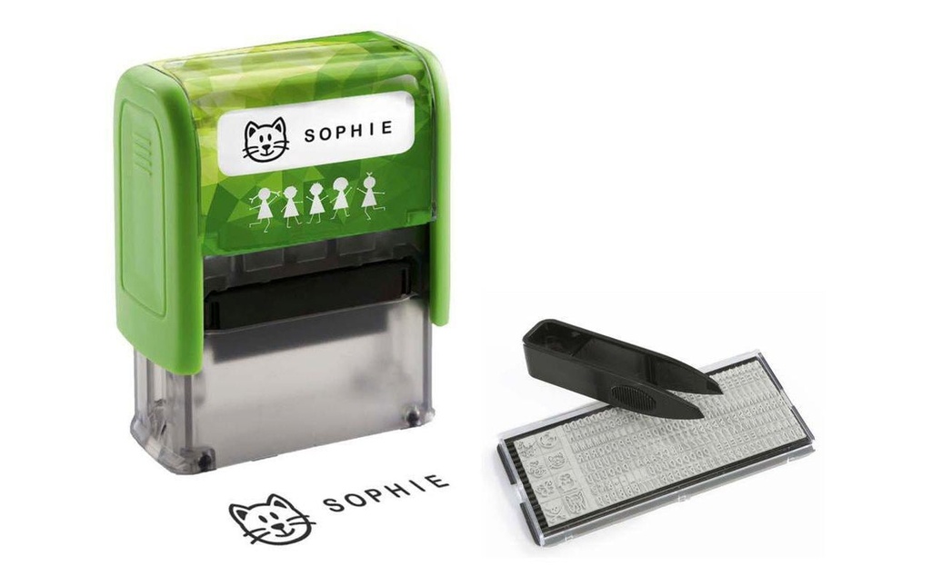 WEDO Tampon Vos affaires 3 lignes, vert