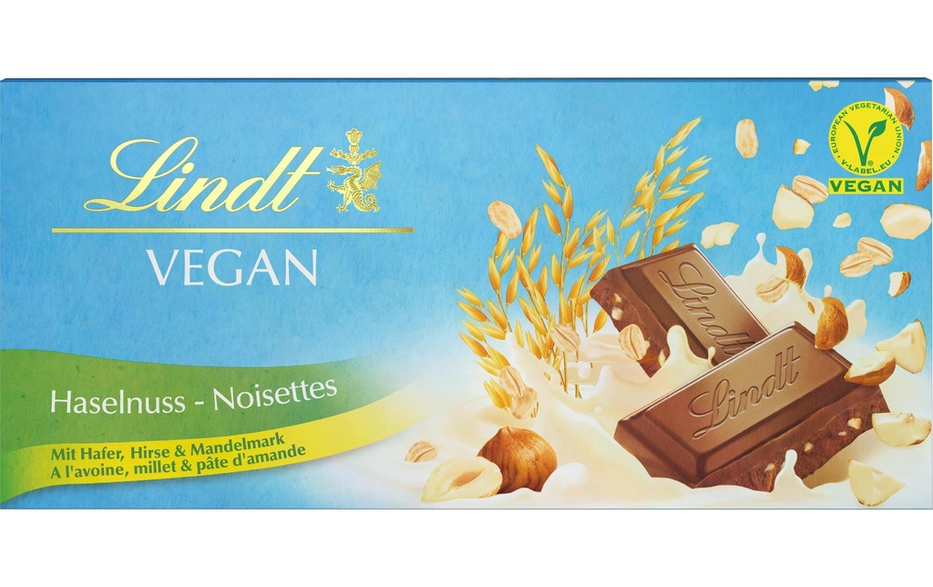 Lindt Tablette Vegan Avoine Noisette 100 g