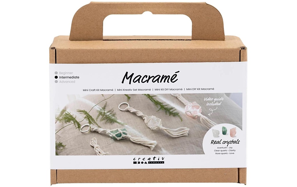 Creativ Company Kits de bricolage Mini Macramé Porte-clés