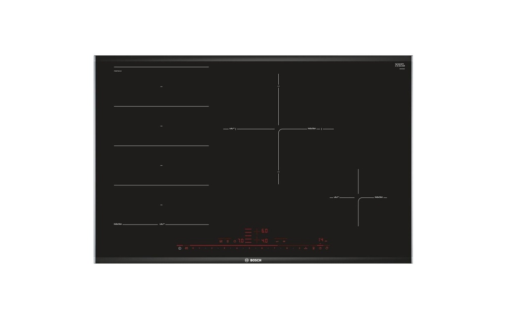 Bosch Plaque de cuisson par induction PXE875DC1E Design à facettes
