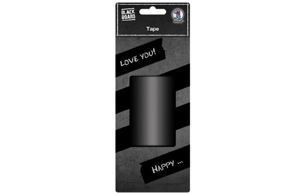 URSUS Ruban adhésif Blackboard 75 mm x 5 m, noir