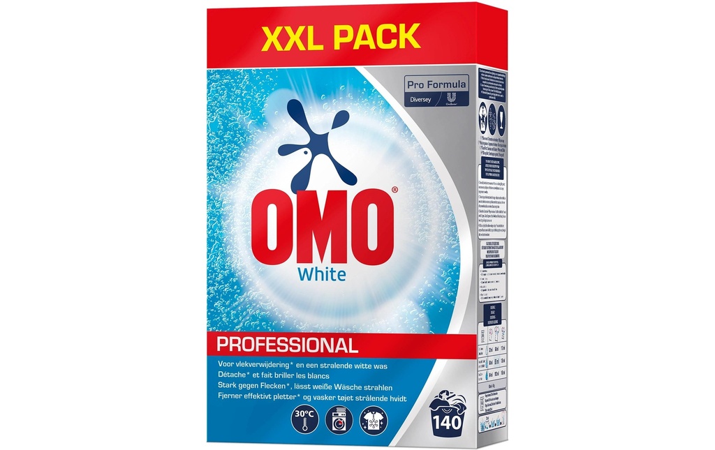Diversey Pro Formula Lessive en poudre Omo Pro Formula White 7 kg