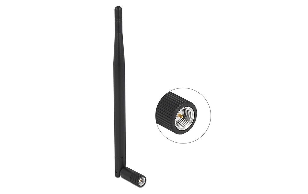 Delock Antenne LTE/LoRA 863 MHz - 928 MHz SMA 1.6 dBi Rayonnement omni directionnel