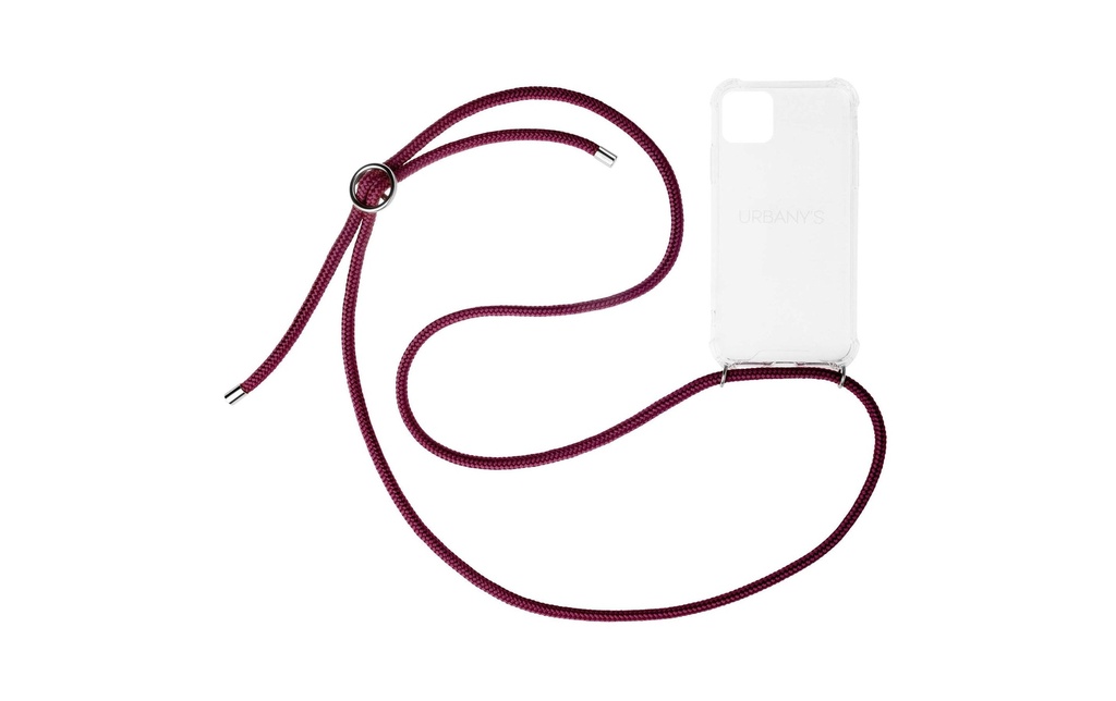 Urbany's Necklace Case iPhone 15 Pro Red Wine
