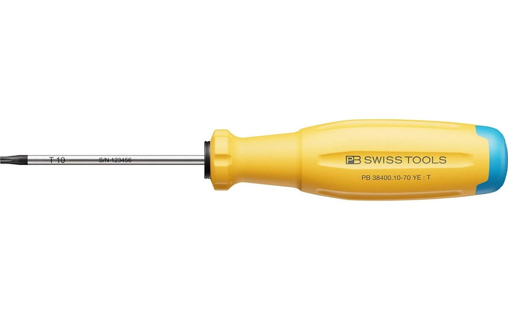 PB Swiss Tools Tournevis SwissGrip Evo PB 38400.10-70 YG Torx jaune