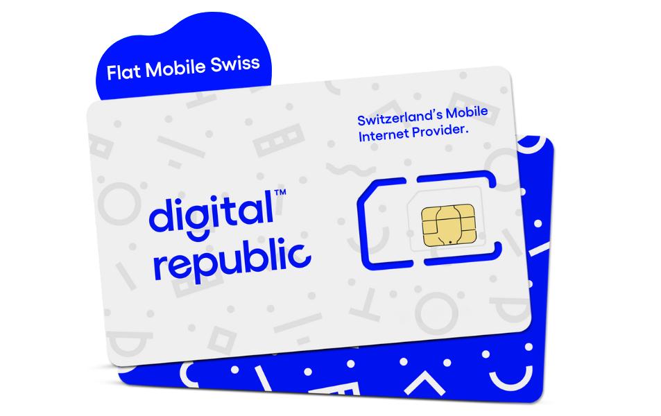 Digital Republic Carte SIM Flat Mobile Swiss 365 jours illimités
