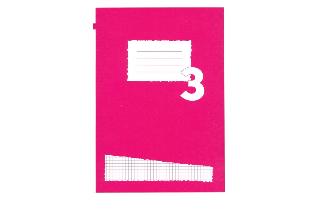 office focus Cahier d'école A4, À carreaux, Rouge, 10 Pièce/s
