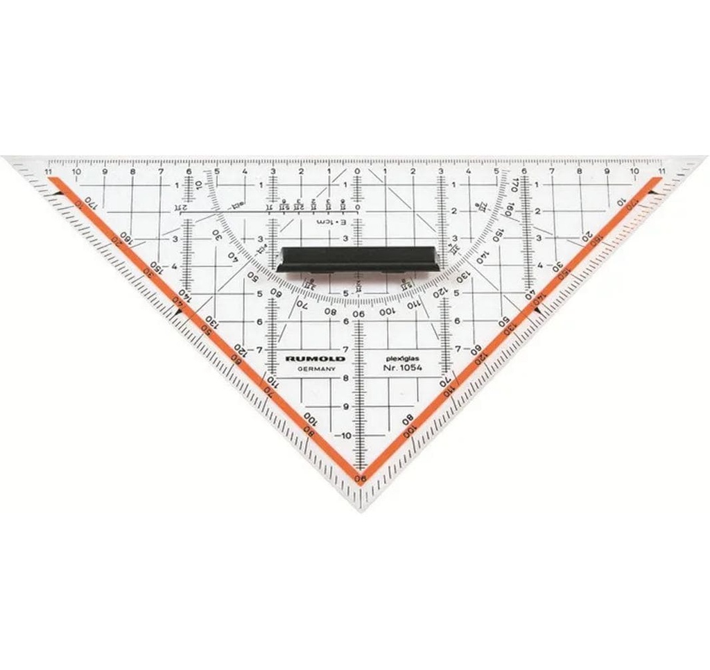 Rumold Équerre Plexiglas 22 cm, échelle
