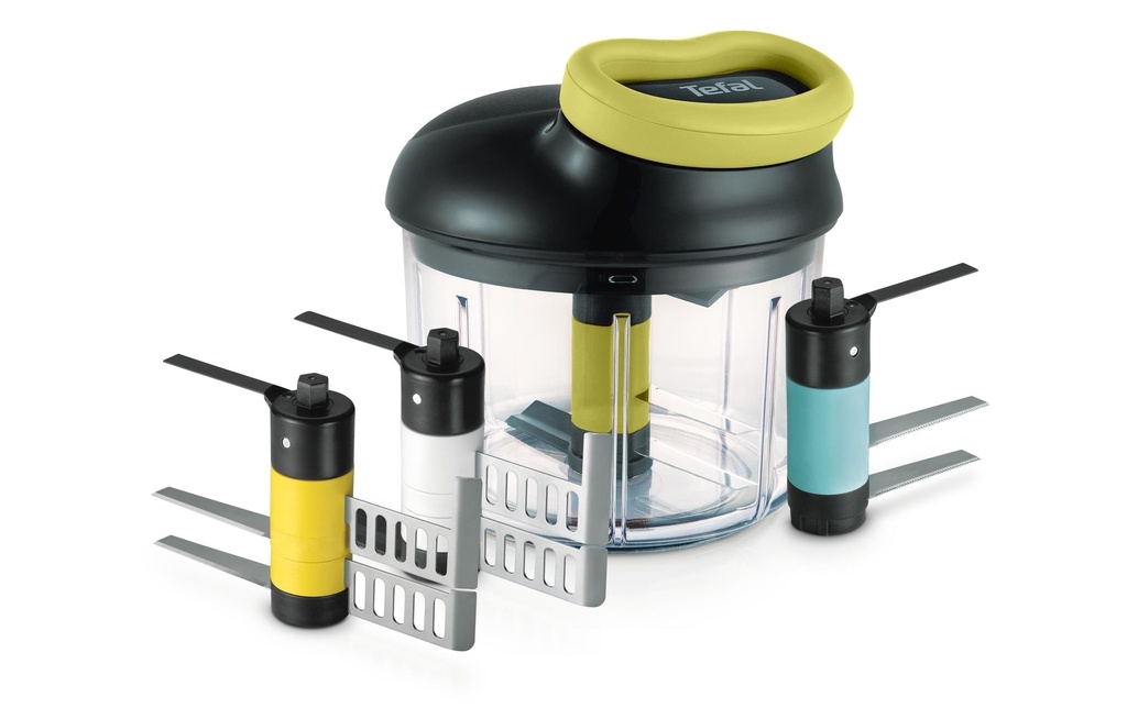 Tefal Hachoir Ingenio avec 4 inserts Noir