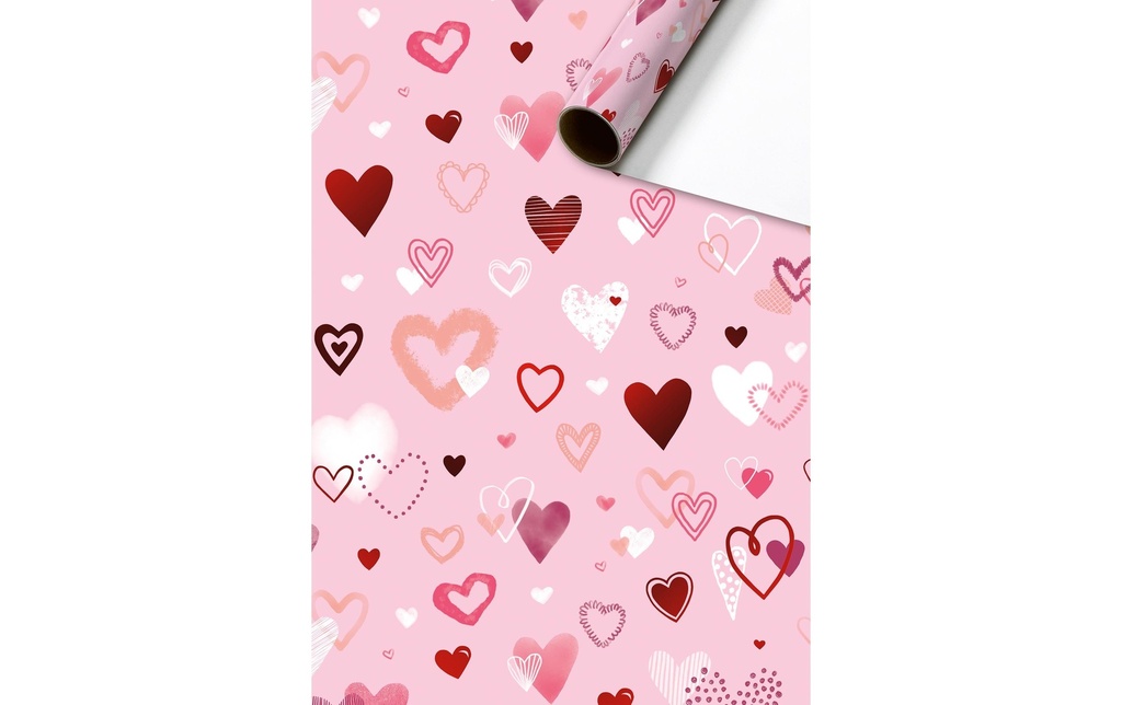 Stewo Papier cadeau Amaia 70 cm × 1.5 m, 76 g/m 1 Pièce/s, Rose