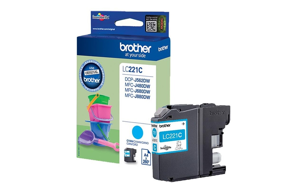 [770221003] BROTHER Brother cart.d'encre LC-221 cy