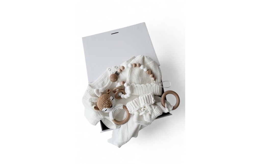 Oykami Coffret cadeau pour bébé Blanc Palermo Élan