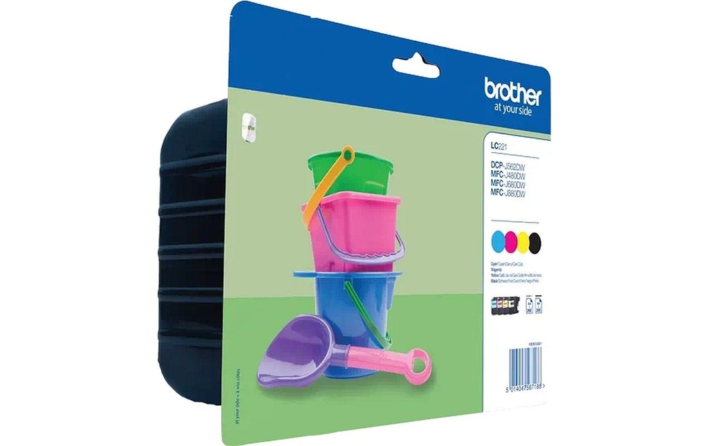 [770221123] BROTHER Brother cart.encre LC-221 bcmy (4 pces)