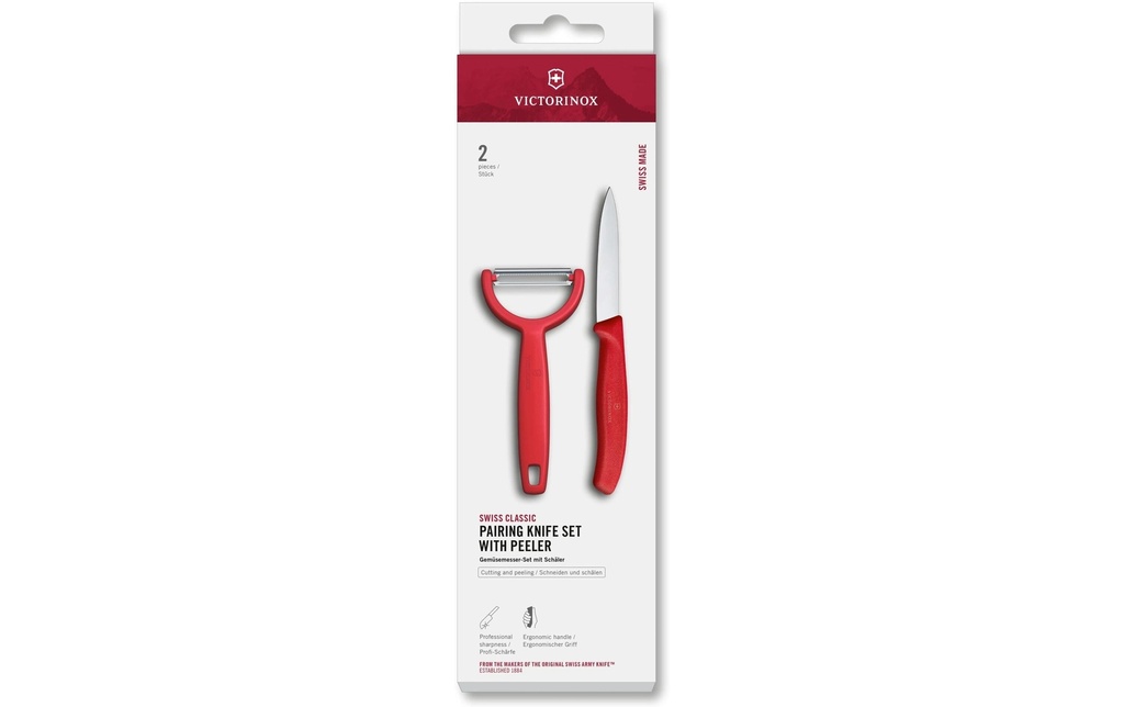 Victorinox Jeux de couteaux Swiss Classic, Rouge