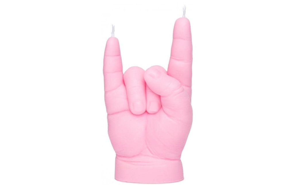 Mandatus Bougie Candle Hand Baby You Rock, Rose