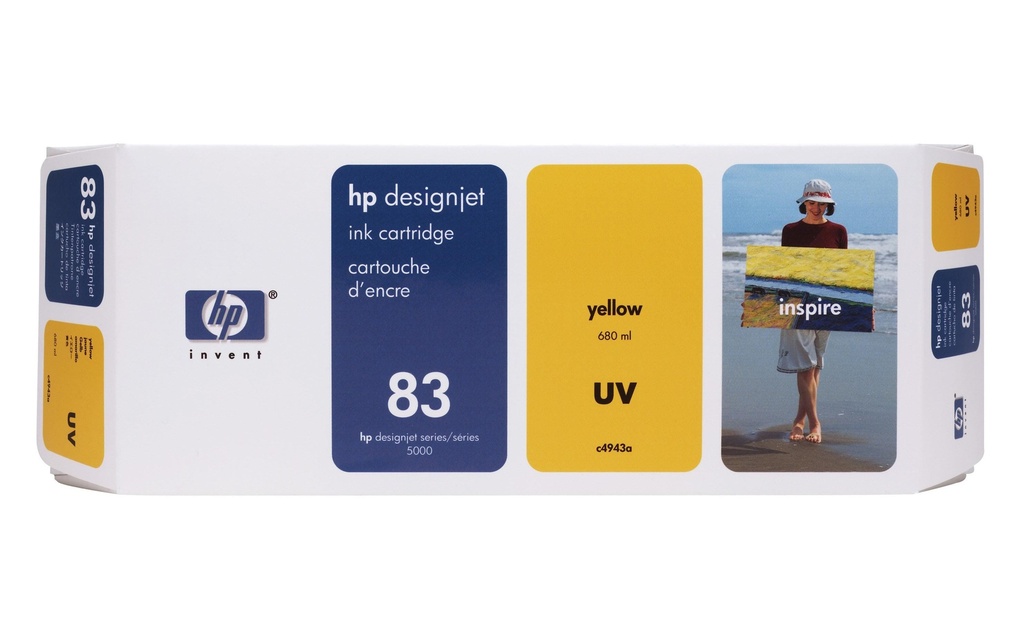 HP Encre Nr. 83 (C4943A) Yellow