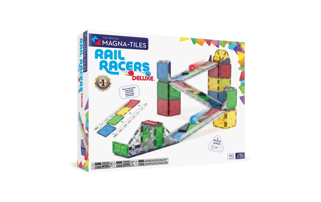 Magna-Tiles Rail Racers Deluxe 90 pièces