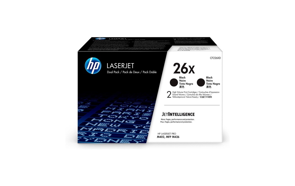 HP HP toner 26X black DP (2 pces)