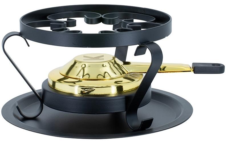 Kadastar Réchaud à fondue Traditional Ø 16 cm Doré/Noir