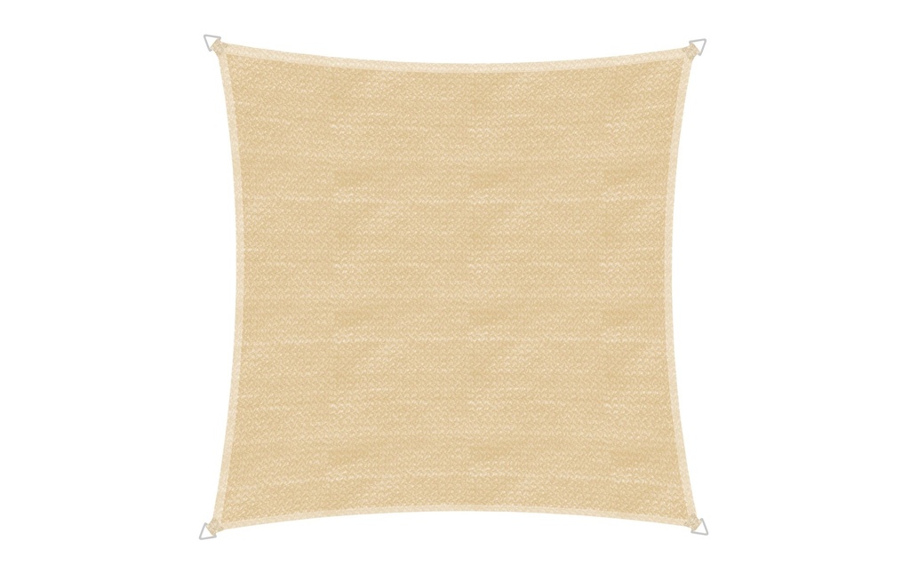 Windhager Voile d’ombrage Capri, 4 m, angulaire, Champagne