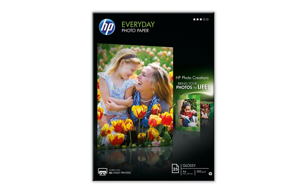HP PAPER/SPARE PART HP everyd photo pap Q5441 A4 (25 pces)