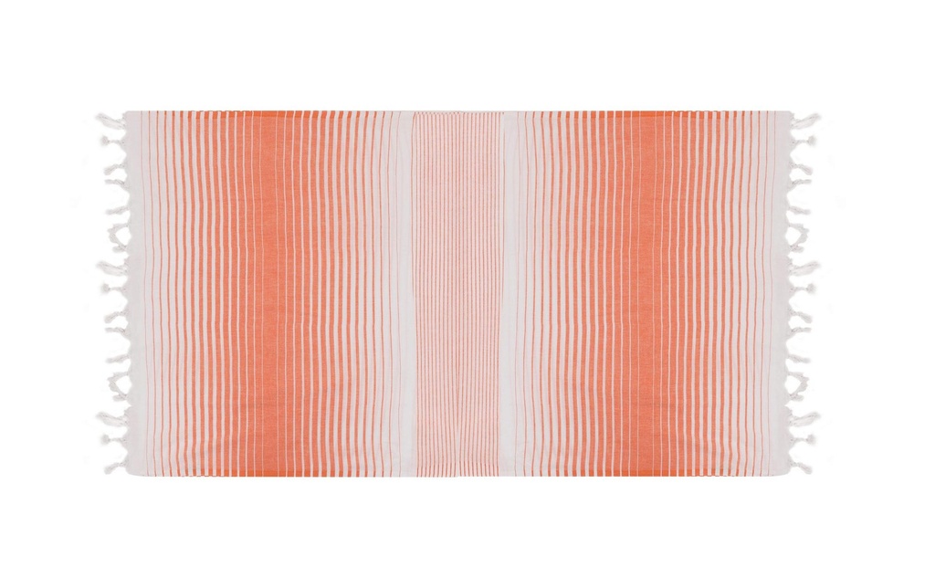 Foutastic Serviette de plage Golge Blanc, Orange