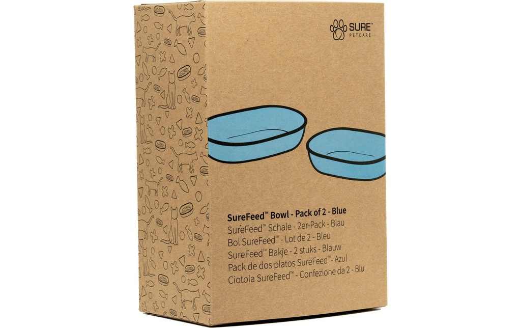 SureFeed Accessoire Coque de remplacement individuelle, 2 pièces, bleu