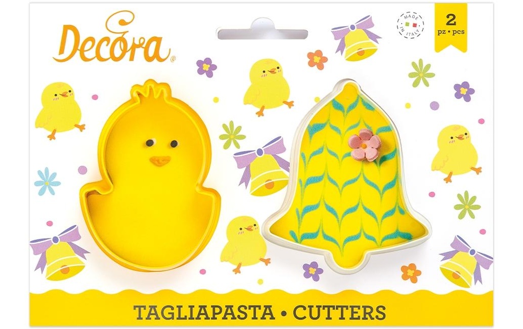 Decora Emporte-pièce pour biscuits Poussin et cloche 2 pièces