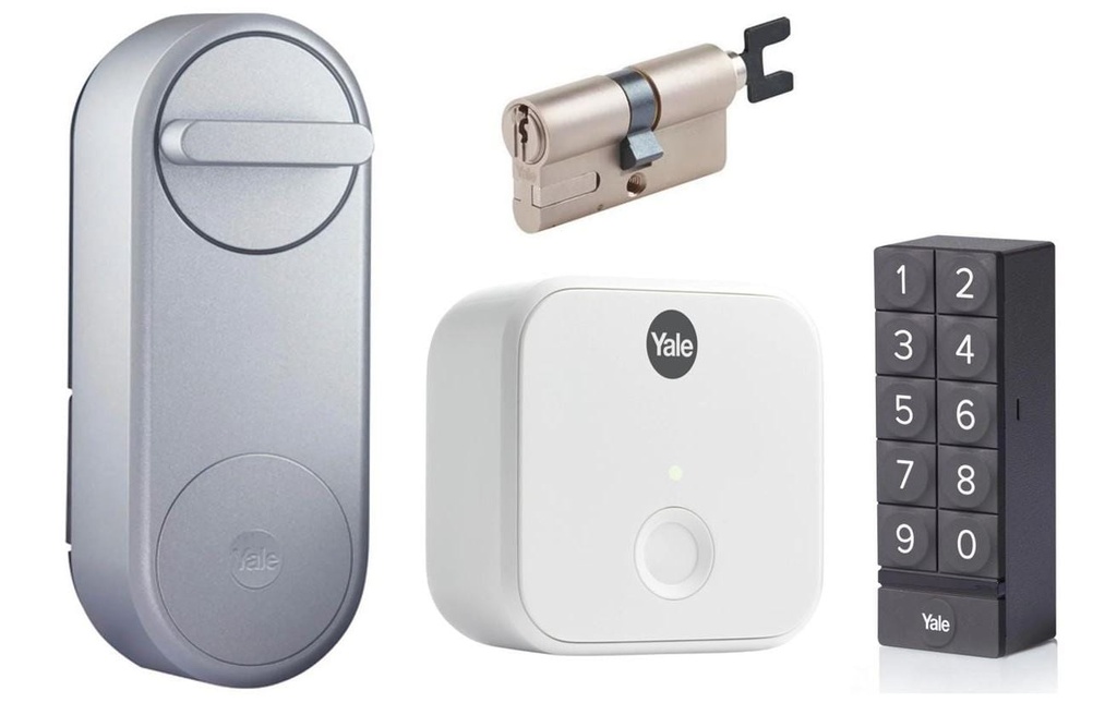 Yale Linus Smart Lock, Argent EU, y compris pont, clavier, cylindre