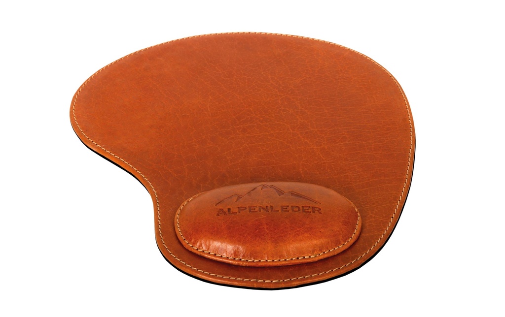 Alpenleder Tapis de souris Salem Cognac