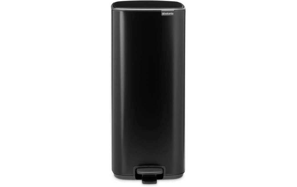 Brabantia Poubelle à pédale Bo 30 l, Noir mat