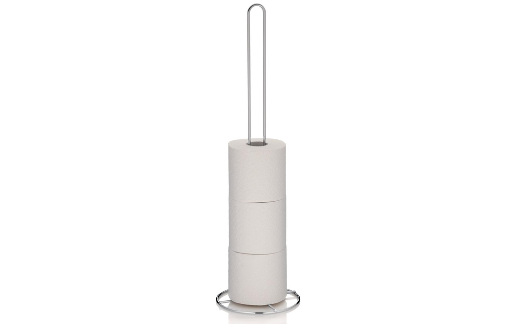 Kela Porte-rouleau pour papier toilette Karat Argenté