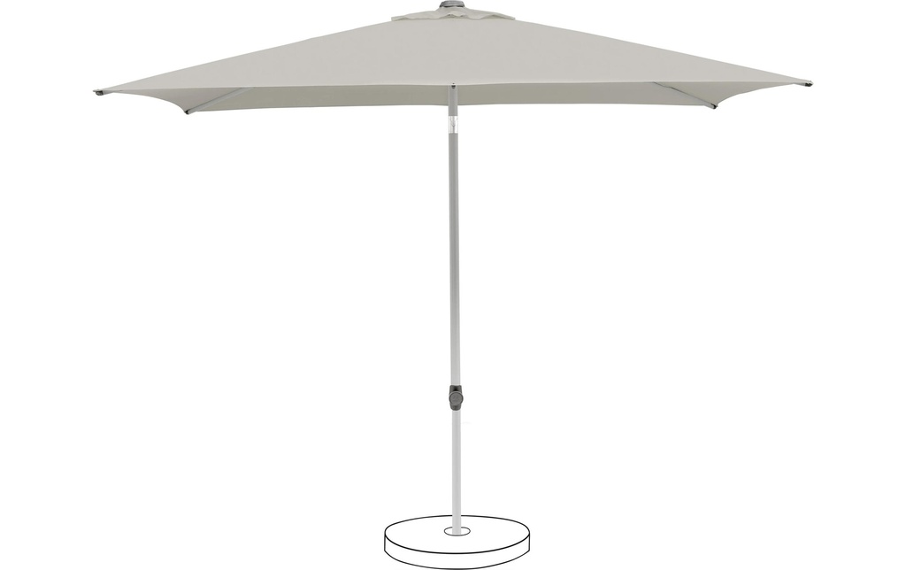 Suncomfort by Glatz Parasol Pop Up 250 x 200 cm Gris clair