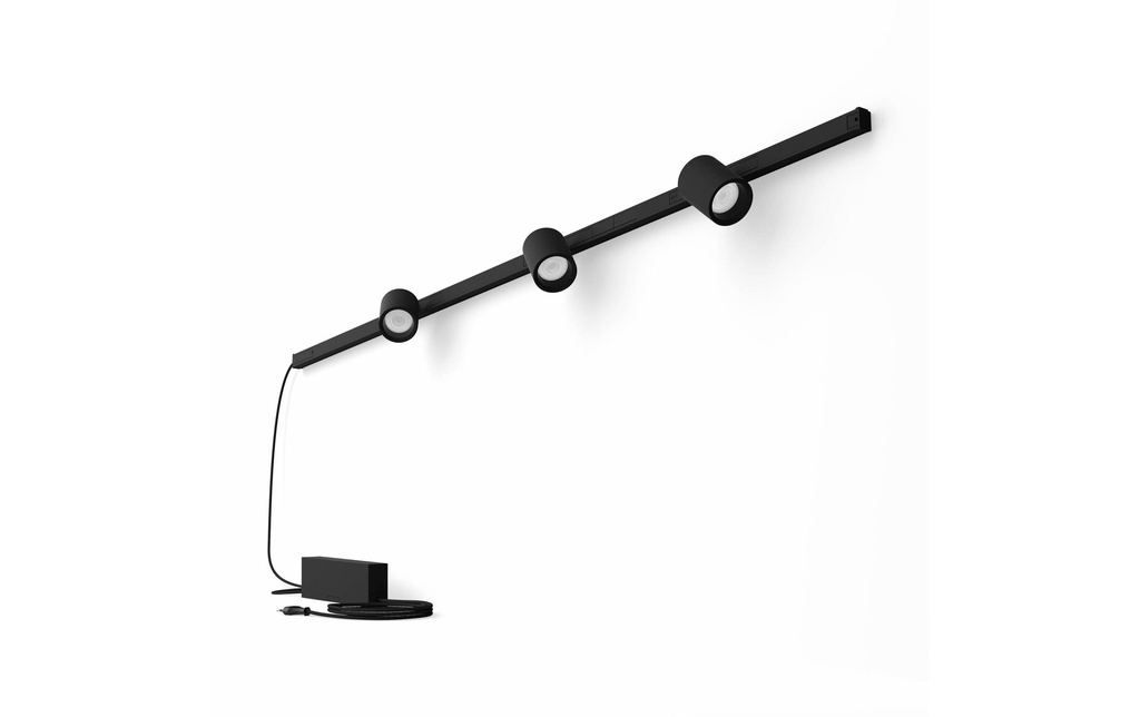 Philips Hue Perifo Set de base Applique 3 Spots Noir