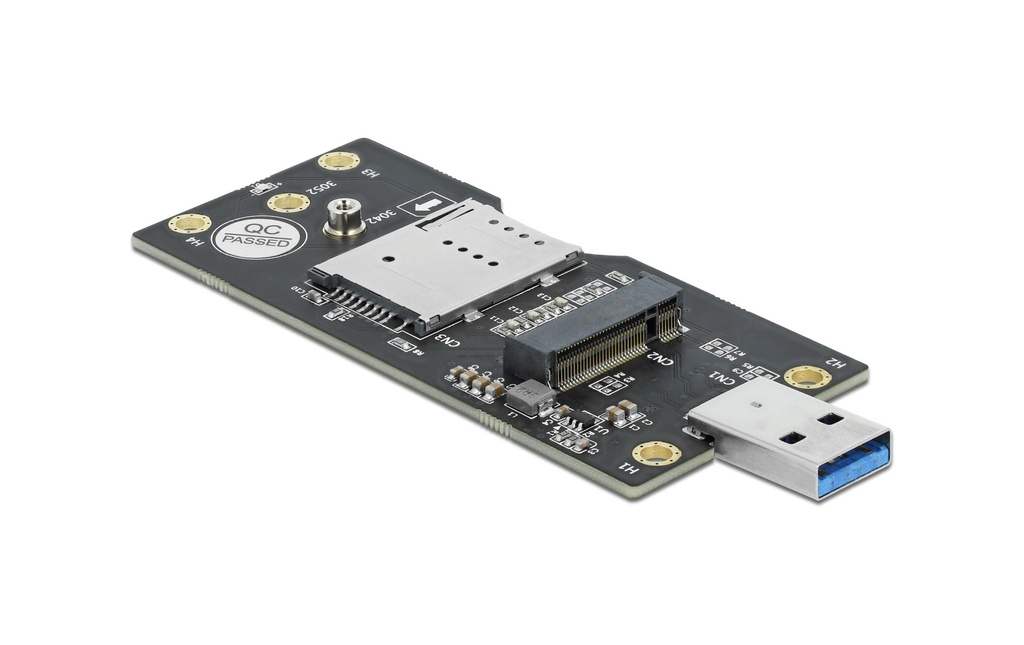 Delock Boîtier externe USB 3.0 à M2 avec prise SIM