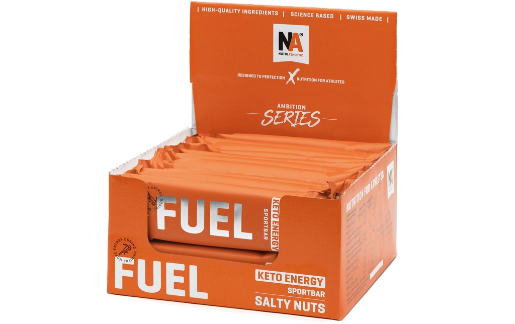 NUTRIATHLETIC NA Fuel Bar Keto Energy Noix, 20 x 40 g